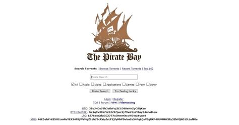 the pirate bay official website.